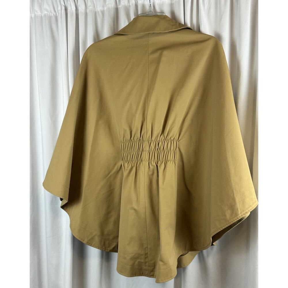 New York & Co Cape Tan M academia Preppy fantasy professional outdoor 63-16 - Picture 3 of 16